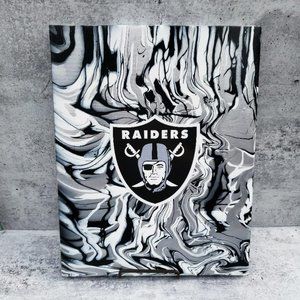 Original Acrylic Pour Painting/Las Vegas Raiders/14x11